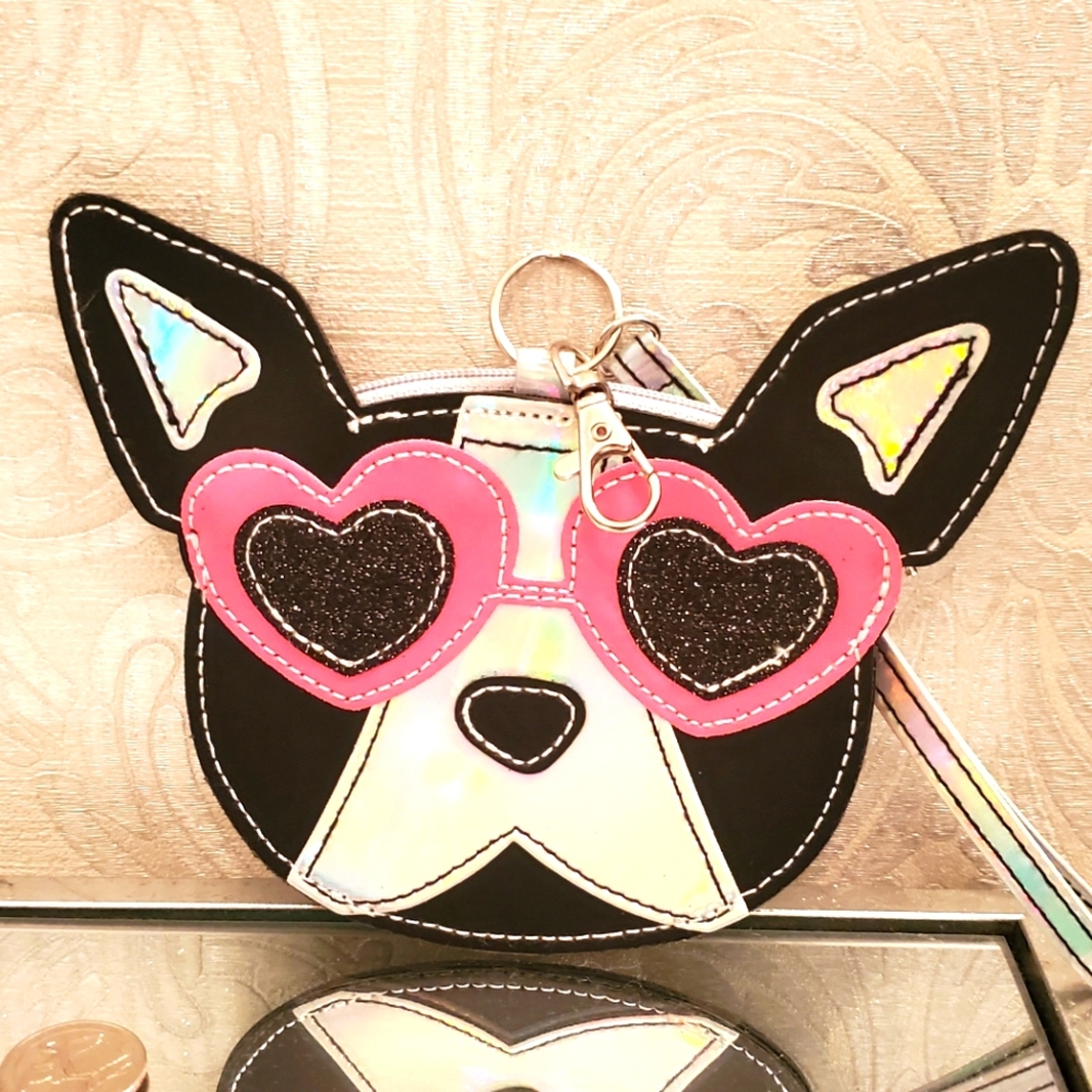 5/$25❤️‍🔥Frenchie / Boston Terrier Coin Purse Wristlet